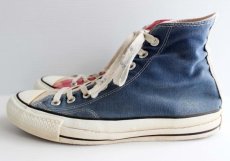 画像2: 80s USA製 CONVERSEコンバース ALL STARオールスターHI 当て布 マルチカラー 7.5 (2)