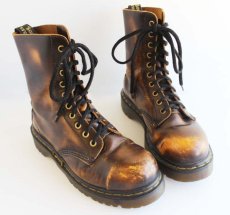 画像1: 英国製 DR.MARTENSドクターマーチン キャップトゥ 10ホールブーツ 厚底 UK5 (1)