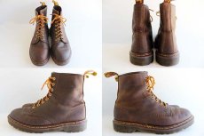 画像2: 英国製 DR.MARTENSドクターマーチン 8ホールブーツ 焦げ茶 UK9 (2)