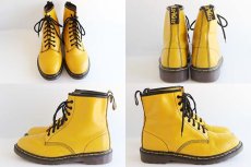 画像2: 英国製 DR.MARTENSドクターマーチン 8ホールブーツ 黄 UK10 (2)