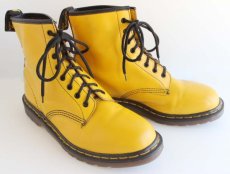 画像1: 英国製 DR.MARTENSドクターマーチン 8ホールブーツ 黄 UK10 (1)