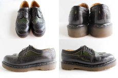 画像2: 英国製 DR.MARTENSドクターマーチン ウイングチップ レザーシューズ UK9 (2)