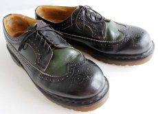 画像1: 英国製 DR.MARTENSドクターマーチン ウイングチップ レザーシューズ UK9 (1)