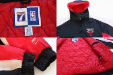 画像3: 90s LOGO7 CHICAGO BULLS シカゴ ブルズ 中綿入り ナイロンパーカー ボーイズXL (3)