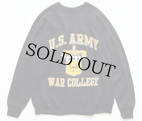 80s USA製 ARTEX U.S.ARMY WAR COLLEGE スウェット 黒 M - Sixpacjoe