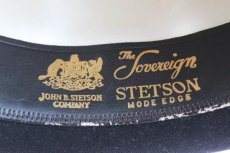 画像4: ビンテージ STETSONステットソン フェルト フェドラハット 黒 7 1/4 (4)