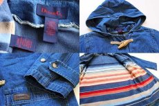 画像3: 90s DENIM&Co. ライナー付き デニム ダッフルコート L (3)