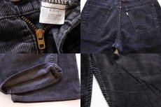 画像3: 80s Levi'sリーバイス 519-1558 コーデュロイパンツ 黒 w34 (3)