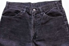 画像2: 80s Levi'sリーバイス 519-1558 コーデュロイパンツ 黒 w34 (2)