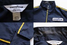 画像3: 70s USA製 GOODYEAR パッチ付き ナイロン レーシングジャケット 紺×黄 L (3)