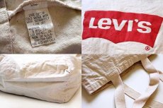 画像3: 80s USA製 Levi'sリーバイス キャンバス トートバッグ エコバッグ 生成り (3)