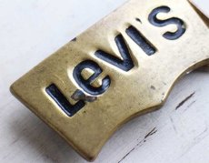 画像3: 70s Levi'sリーバイス ロゴ ブラス バックル (3)