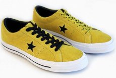 画像1: 未使用★CONVERSEコンバース ONE STARワンスター OX 45周年 スエード 黄 8.5 (1)