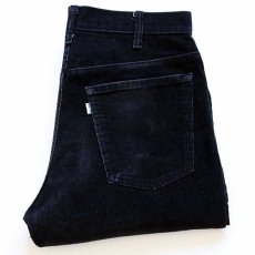 画像1: 80s Levi'sリーバイス 519-1558 コーデュロイパンツ 黒 w32 (1)