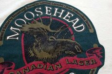 画像5: 90s USA製 Glacier Park Montana MOOSEHEAD BEER 両面プリント ヘンリーネック 長袖Tシャツ 生成り XL (5)