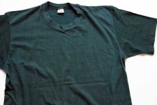 画像1: 70s JCPenney 無地 コットンTシャツ 緑 XL (1)