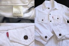 画像3: 80s USA製 Levi'sリーバイス 70506 ホワイト デニムジャケット 4ポケット 38 (3)