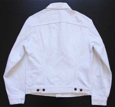 画像2: 80s USA製 Levi'sリーバイス 70506 ホワイト デニムジャケット 4ポケット 38 (2)