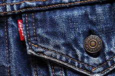 画像4: 60s LEVI'Sリーバイス 70505 BIGE ノーカラー デニムジャケット カスタム (4)