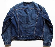 画像2: 60s LEVI'Sリーバイス 70505 BIGE ノーカラー デニムジャケット カスタム (2)