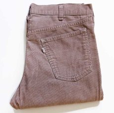 画像1: 80s Levi'sリーバイス 547 コーデュロイパンツ 薄茶 w34★ブーツカット (1)