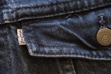 画像5: 80s USA製 Levi'sリーバイス 77934 ブラック デニムジャケット 4ポケット M (5)