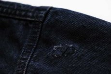 画像9: 80s USA製 Levi'sリーバイス 77934 ブラック デニムジャケット 4ポケット M (9)