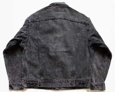 画像2: 80s USA製 Levi'sリーバイス 70507 ブラック デニムジャケット 4ポケット ボロ M (2)