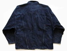 画像2: 80s USA製 Levi'sリーバイス 77934 ブラック デニムジャケット 4ポケット M (2)