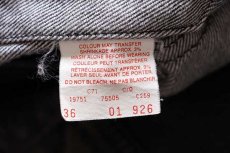 画像5: 80s カナダ製 Levi'sリーバイス 75505-0259 先染め ブラック デニムジャケット 36R (5)