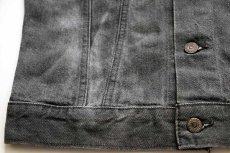 画像10: 80s カナダ製 Levi'sリーバイス 75505-0259 先染め ブラック デニムジャケット 36R (10)