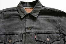 画像3: 80s カナダ製 Levi'sリーバイス 75505-0259 先染め ブラック デニムジャケット 36R (3)