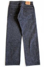 画像3: 90s USA製 Levi'sリーバイス 501 先染め ブラック デニムパンツ w33 (3)