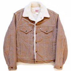 画像1: 70s USA製 Levi'sリーバイス 70608 ボアライナー コーデュロイジャケット 4ポケット ベージュ 40 (1)