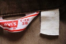 画像4: 70s USA製 Levi'sリーバイス コーデュロイジャケット 焦げ茶 38 (4)