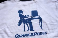 画像3: 80s WESTAM OF CALIFORNIA QUARKXPRESS スウェット 白 L (3)