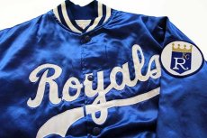 画像3: 80s USA製 Felco MLB Royals パッチ付き ナイロンスタジャン 青 (3)