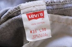 画像7: 90s USA製 Levi'sリーバイス 506 グレー デニムパンツ w36 L30 (7)