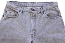 画像4: 90s USA製 Levi'sリーバイス 506 グレー デニムパンツ w36 L30 (4)