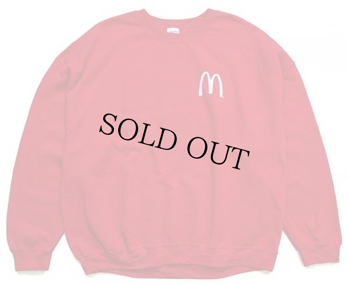 画像1: McDonald'sマクドナルド I'm lovin' it ロゴ 両面プリント スウェット 赤 2XL (1)