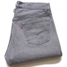 画像1: 80s USA製 Levi'sリーバイス 501 グレー デニムパンツ w36 L34 (1)