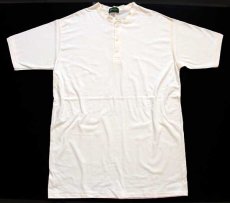 画像2: 90s USA製 STJOHN'SBAY ヘンリーネック コットンTシャツ 生成り 2XL XT (2)