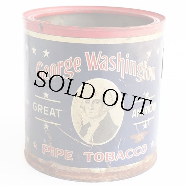 ビンテージ George Washington PIPE TOBACCO タバコ缶★ジャンク
