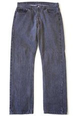 画像2: 80s USA製 Levi'sリーバイス 501 先染め ブラック デニムパンツ w36 L32 (2)