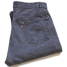 画像1: 80s USA製 Levi'sリーバイス 501 先染め ブラック デニムパンツ w36 L32 (1)