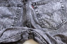 画像8: 80s USA製 Levi'sリーバイス 505 ケミカルウォッシュ ブラック デニムパンツ w33 L34★アシッド (8)