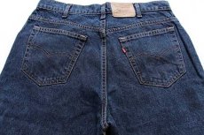 画像5: 90s USA製 Levi'sリーバイス 545 カラーデニムパンツ 紺 w36 L32 (5)