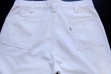 画像5: 70s Levi'sリーバイス 571 ベイカータイプ フレアパンツ 白 w34 (5)