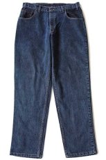 画像2: 90s USA製 Levi'sリーバイス 545 カラーデニムパンツ 紺 w36 L32 (2)