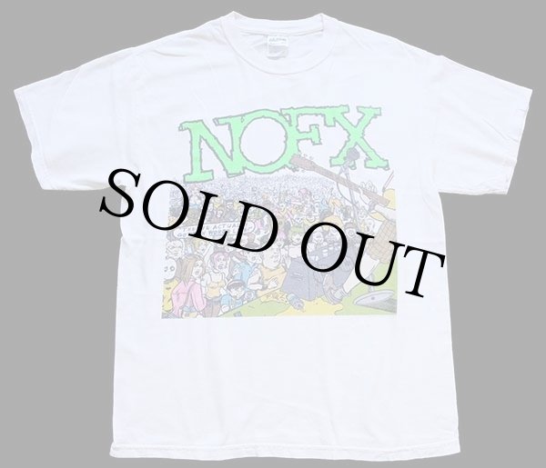 00s NOFX コットン バンドTシャツ 白 M - Sixpacjoe Web Shop